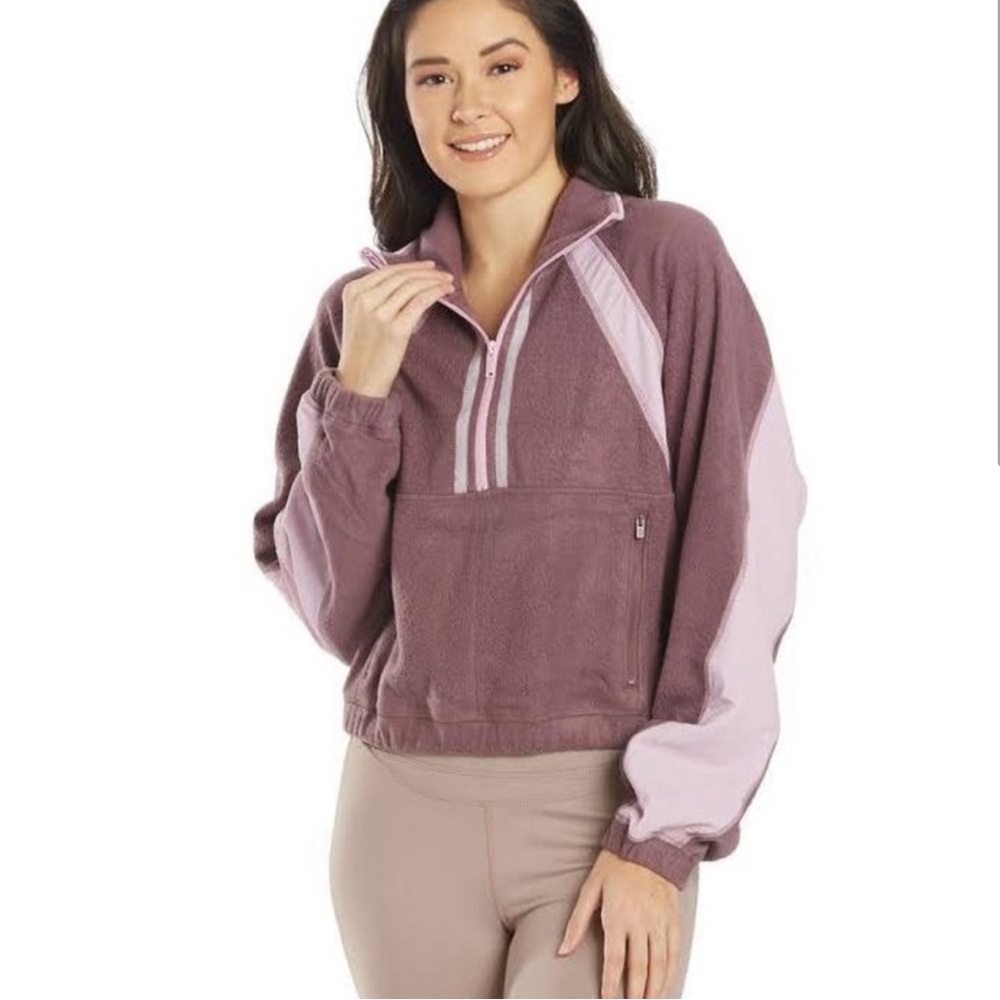 Free people NWT so fly half zip purple medium